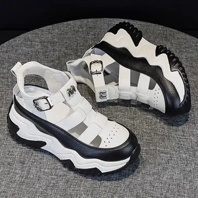 Chunky Platform Sandals for Women – Trendy Buckle Strap Comfort Shoes