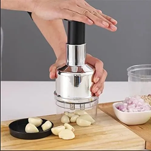 Onion Garlic Chopper Squeezer Crusher Cutter Tool for Kitchen Vegetable Cutting Tool