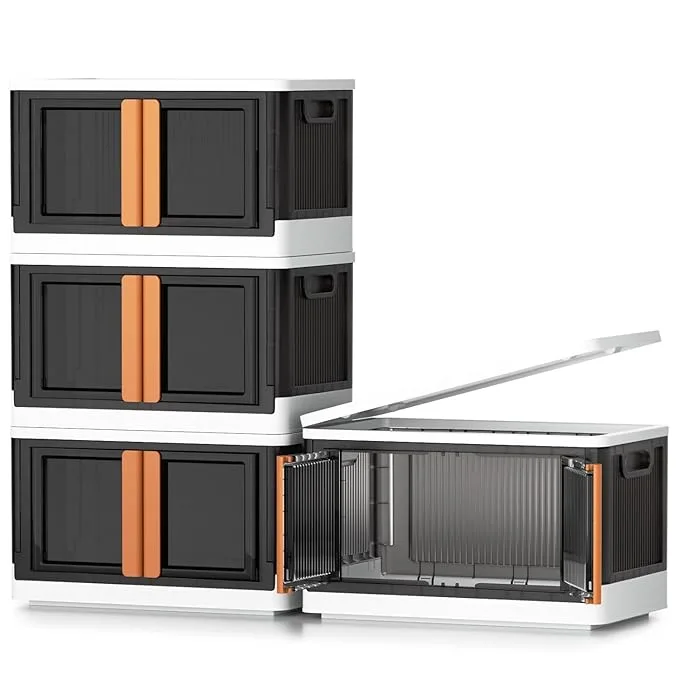 Transparent Plastic Cupboard for Storage Bins