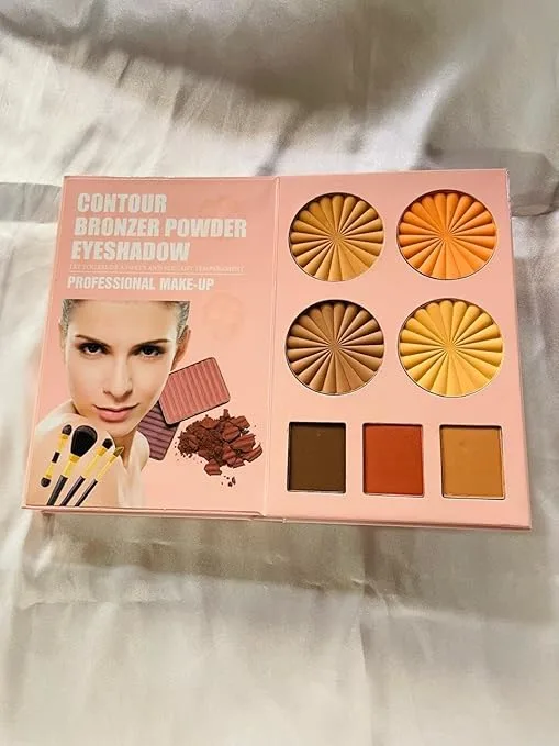 Multipurpose Makeup Book Palette With Eyeshadow Highlighter Contour And Concealer For All Skin Tones – Professional All-In-One Makeup Kit For Daily Use With Travel-Friendly Packaging
