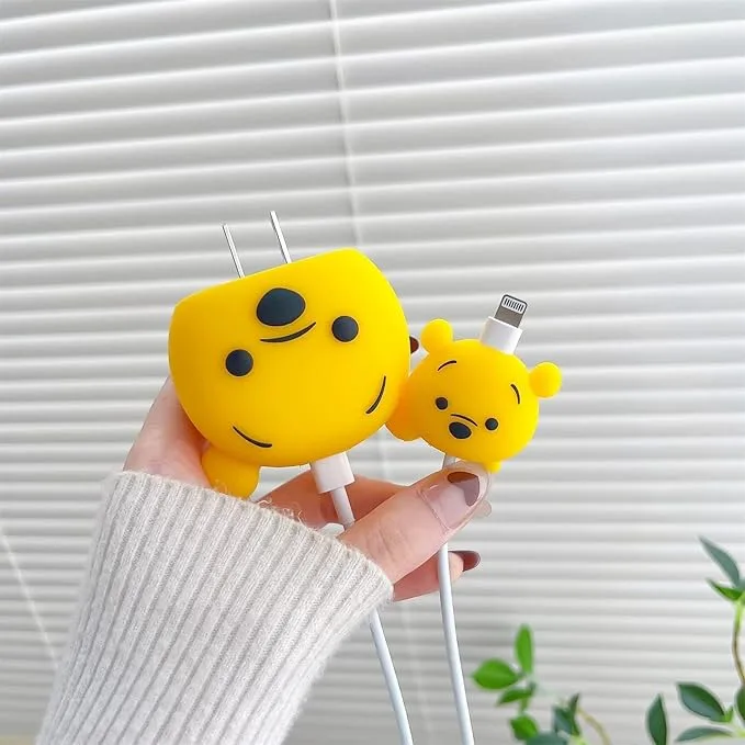 Cute Cartoon Cable Protector for Charging Wires – Flexible Anti-Break Design