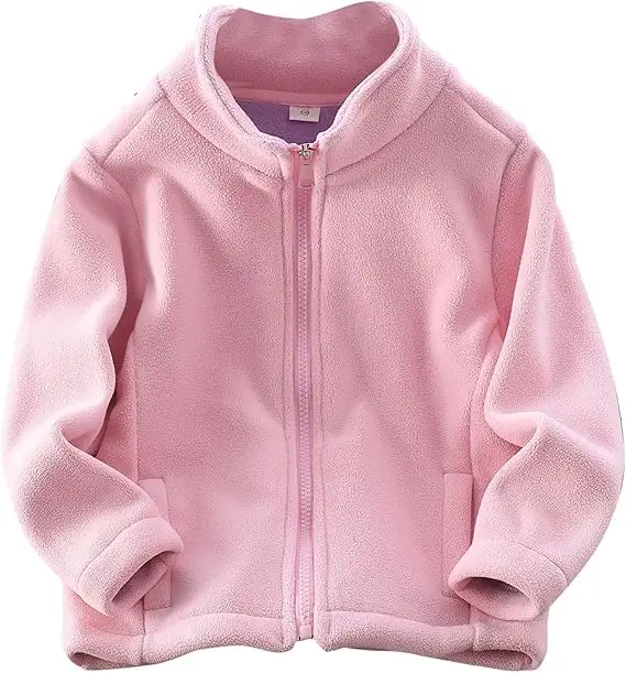 Soft Winter Fleece Zipper Jacket for Kids with Cozy Full Sleeves