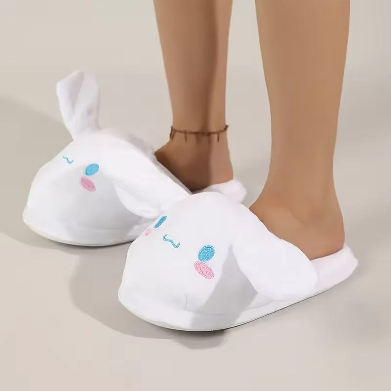 Cute Plush Bunny Slippers for Cozy Indoor Comfort