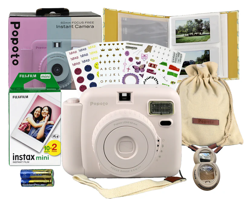 Instant Mini Camera with Photo Film Kit