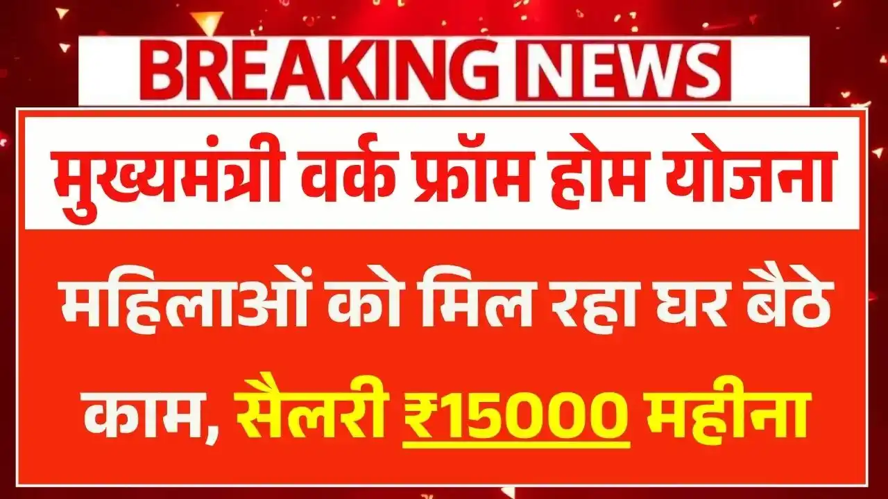 Mukhyamantri Work From Home Yojana