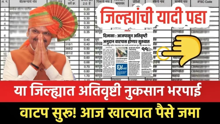 Ativrushti Nuksan Bharpai List 2025